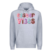 Heather Grey Easter vibes Premium Hoodie - RanaPortraitStore