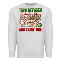 Dove Grey torn between lookin' like a snack and eatin' one bbs Premium Sweatshirt - BundleAndBundleShop
