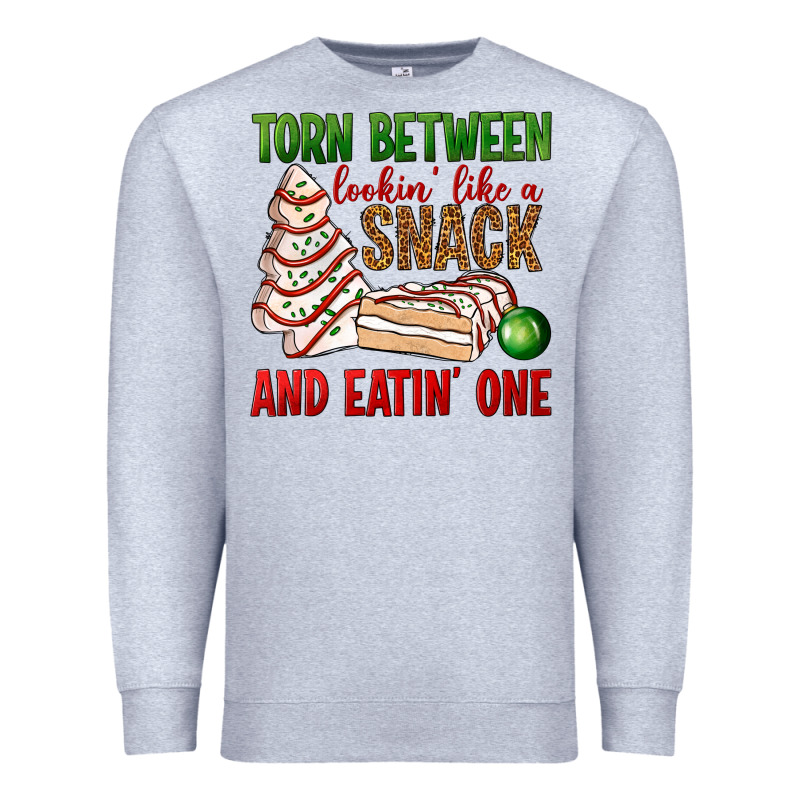 Torn Between Lookin' Like A Snack And Eatin' One Bbs Premium Sweatshirt by BundleAndBundleShop | Teevron
