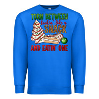 True Royal torn between lookin' like a snack and eatin' one bbs Premium Sweatshirt - BundleAndBundleShop