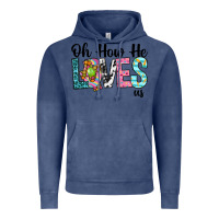 Vintage Denim Oh how he loves us Vintage Hoodie - Neo Western