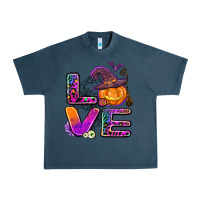 Midnight Navy halloween love Urban Heavy Tee - AdoDesignShop