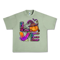 Oil Green halloween love Urban Heavy Tee - AdoDesignShop