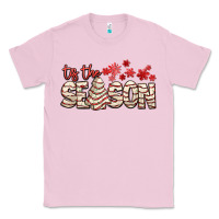 Bubblegum Pink tis the season with christmas cake Classic Tee - AdoDesignShop