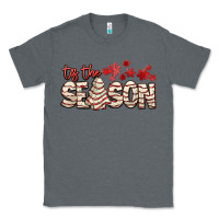 Charcoal Heather tis the season with christmas cake Classic Tee - AdoDesignShop