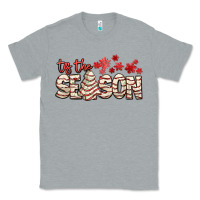 Heather Grey tis the season with christmas cake Classic Tee - AdoDesignShop