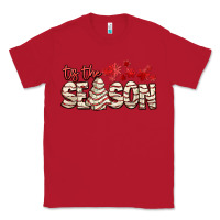 Red tis the season with christmas cake Classic Tee - AdoDesignShop