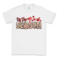White tis the season with christmas cake Classic Tee - AdoDesignShop