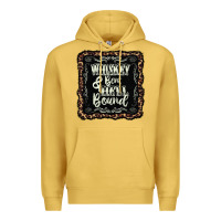 Antique Gold whiskey bent hell bound black Premium Hoodie - AdoDesignShop