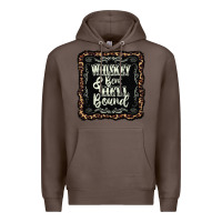 Coffee whiskey bent hell bound black Premium Hoodie - AdoDesignShop