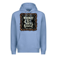 Colony Blue whiskey bent hell bound black Premium Hoodie - AdoDesignShop
