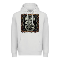 Dove Grey whiskey bent hell bound black Premium Hoodie - AdoDesignShop