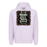 Lilac whiskey bent hell bound black Premium Hoodie - AdoDesignShop