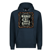 Navy whiskey bent hell bound black Premium Hoodie - AdoDesignShop