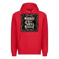 Red whiskey bent hell bound black Premium Hoodie - AdoDesignShop