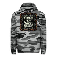Slate Camo whiskey bent hell bound black Premium Hoodie - AdoDesignShop