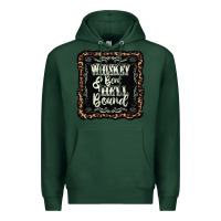 Sports Green whiskey bent hell bound black Premium Hoodie - AdoDesignShop