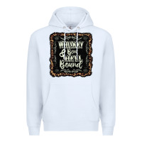 White whiskey bent hell bound black Premium Hoodie - AdoDesignShop