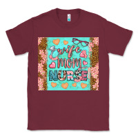 Burgundy wife mom nurse tumbler Classic Tee - BundleAndBundleShop