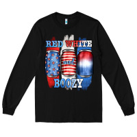 Black red white and boozy Long Sleeve Tee - JahusDesignShop