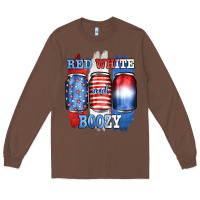 Chestnut red white and boozy Long Sleeve Tee - JahusDesignShop