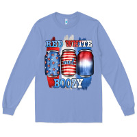 Colony Blue red white and boozy Long Sleeve Tee - JahusDesignShop
