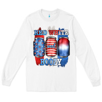 White red white and boozy Long Sleeve Tee - JahusDesignShop
