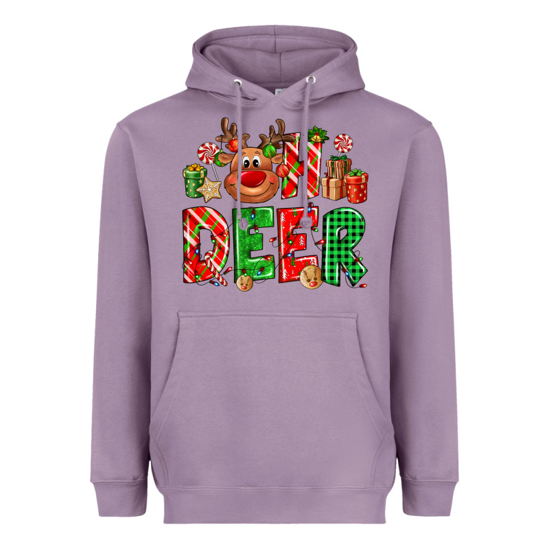 Oh Deer Reindeer Heavyweight Hoodie by NancyCooperArtShop | Teevron