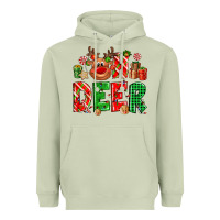 Matcha Oh deer Reindeer Heavyweight Hoodie - NancyCooperArtShop