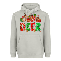 Moon Dust Oh deer Reindeer Heavyweight Hoodie - NancyCooperArtShop