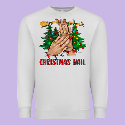 Christmas Nail Bbs Premium Sweatshirt Designed By Bundleandbundleshop