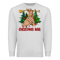 Dove Grey christmas nail bbs Premium Sweatshirt - BundleAndBundleShop