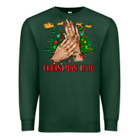 Sports Green christmas nail bbs Premium Sweatshirt - BundleAndBundleShop