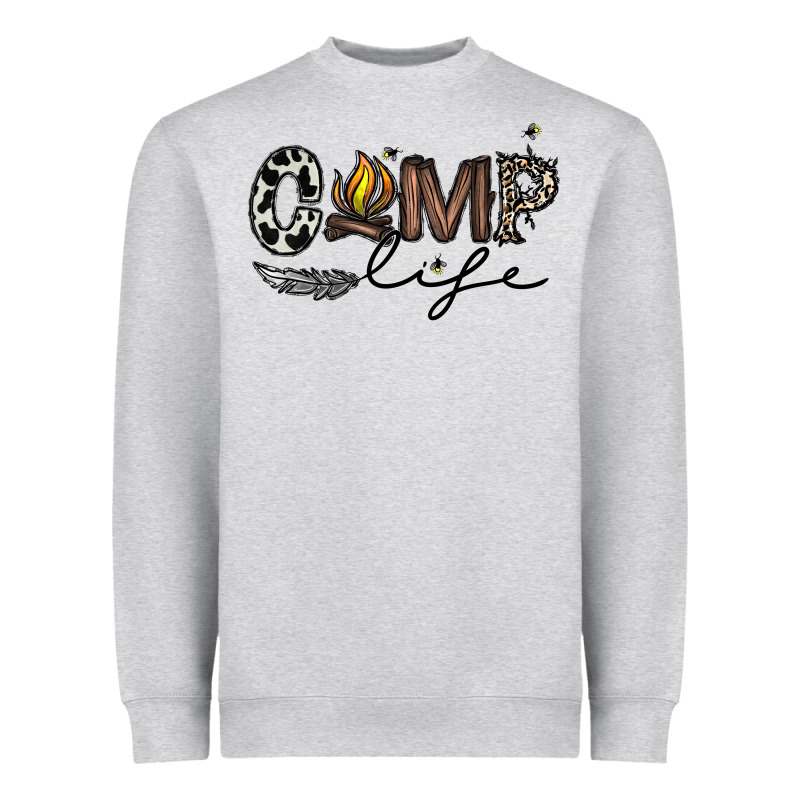 Camp Life Heavyweight Sweatshirt by CowhideDigitalArt | Teevron