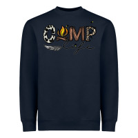 Navy camp life Heavyweight Sweatshirt - CowhideDigitalArt