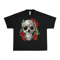 Black skull cactus Urban Heavy Tee - JahusDesignShop
