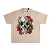 French Oak skull cactus Urban Heavy Tee - JahusDesignShop