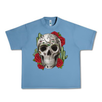 Pebble Blue skull cactus Urban Heavy Tee - JahusDesignShop
