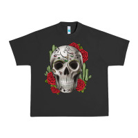 Pigment Black skull cactus Urban Heavy Tee - JahusDesignShop