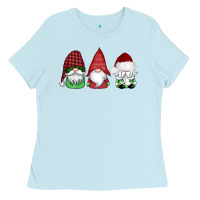 Baby Blue christmas gnomes Ladies Tee - AdoDesignShop