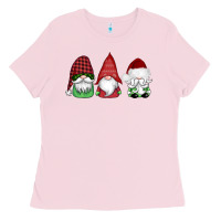Bubblegum Pink christmas gnomes Ladies Tee - AdoDesignShop