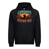 Black Cowboys never die Urban Hoodie - HowdyJamesFarm