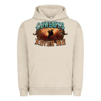 Pigment French Oak Cowboys never die Urban Hoodie - HowdyJamesFarm