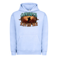 Pigment Grape Ice Cowboys never die Urban Hoodie - HowdyJamesFarm