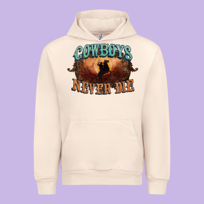 Cowboys Never Die Urban Hoodie Designed By Howdyjamesfarm