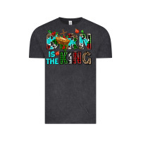 Vintage Black born is the king Vintage Tee - AdoDesignShop