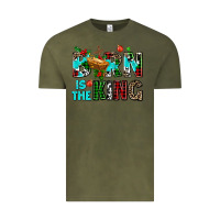 Vintage Olive born is the king Vintage Tee - AdoDesignShop