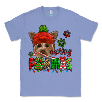 Colony Blue merry pawmas christmas yorkie Classic Tee - Jasminsmagicworld