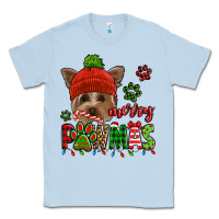 Dusty Blue merry pawmas christmas yorkie Classic Tee - Jasminsmagicworld