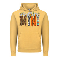 Vintage Mustard western daisies mini Vintage Hoodie - HRA Design Shop